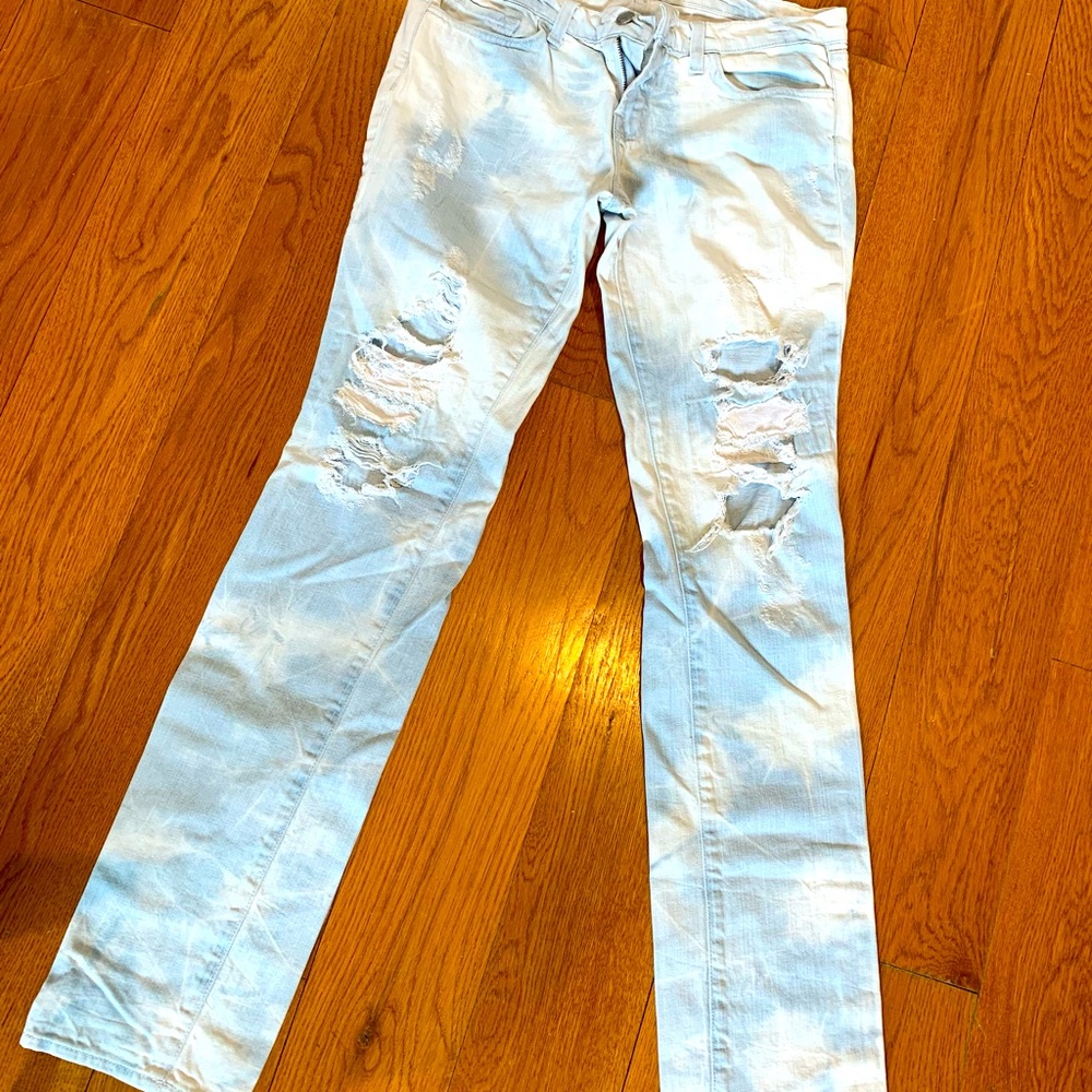 J. Brand bleached jeans